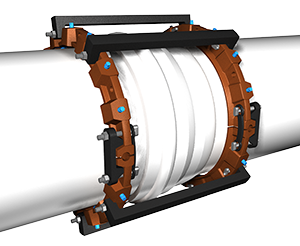 Series 1100HV restraining existing AWWA C905 PVC Pipe Bells